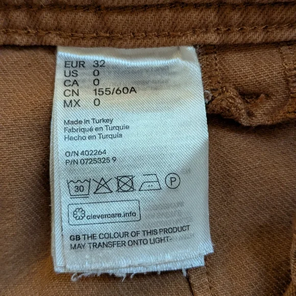 H&M Tan Denim Trousers - Picture 3 of 3